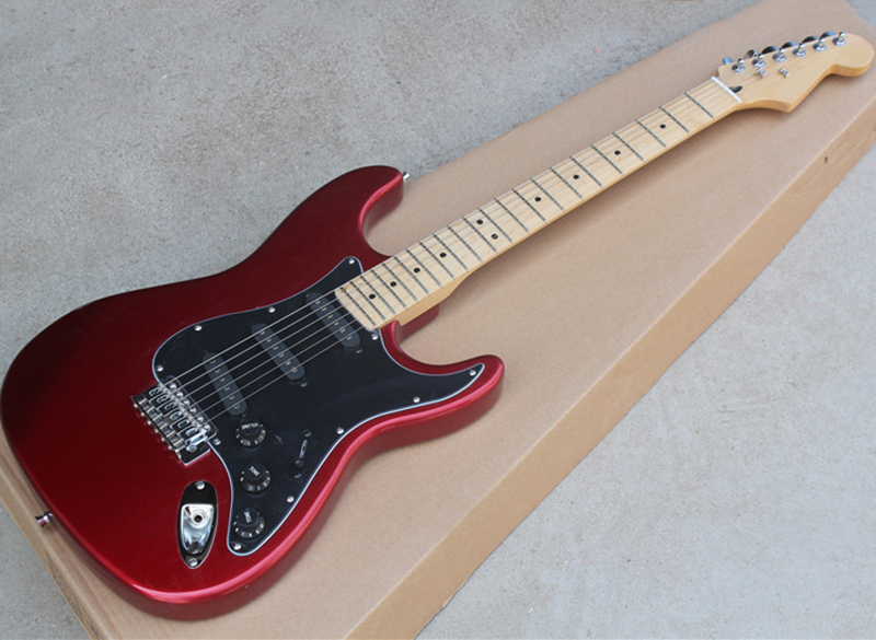 Factory Wholesale Metallic Red Electric Guitar with SSS Pickups,Maple Fretboard,Black Pickguard,Can be customized as reques
Factory Wholesale Metallic Red Electric Guitar with SSS Pickups,Maple Fretboard,Black Pickguard,Can be customized as reques