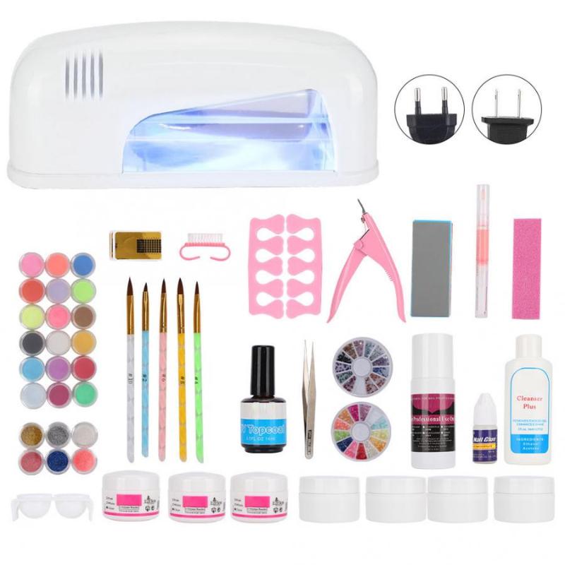 906 Nail Art Curing Lamp UV Gel Nail Tools Professional Acrylic Powder Art Manicure Kit
906 Nail Art Curing Lamp UV Gel Nail Tools Professional Acrylic Powder Art Manicure Kit