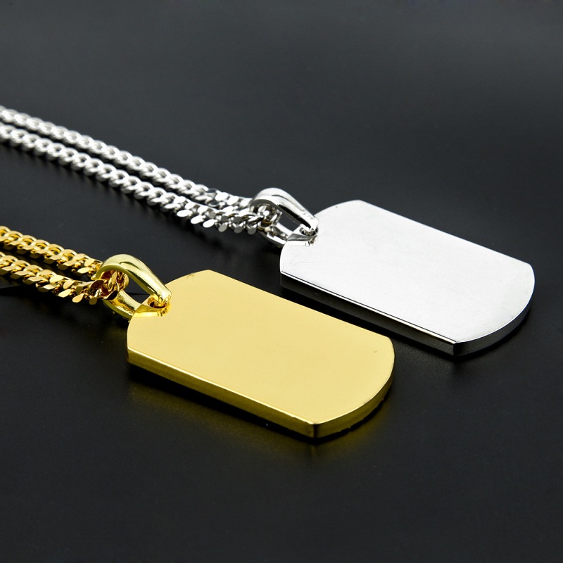 Fashion- Pendant Necklace New Gold Silver Full Diamond Iced Out Mens Hip Hop Jewelry Necklace