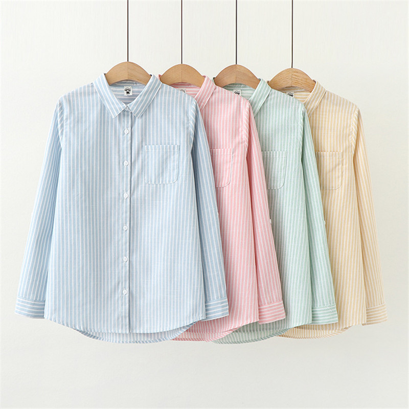 Shirts Women Blouses Ladies Womens Tops and Blouses Casual Long Sleeve Stripe 2020 New Good Korean Good Quality Loose Slim Top, Blue stripes
Shirts Women Blouses Ladies Womens Tops and Blouses Casual Long Sleeve Stripe 2020 New Good Korean Good Quality Loose Slim Top, Blue stripes