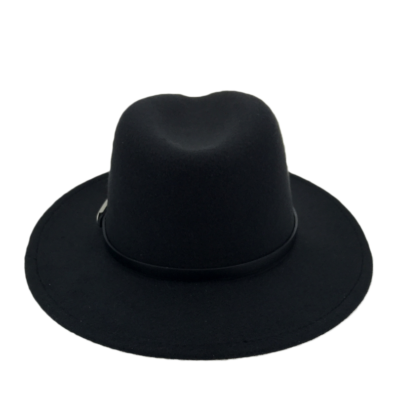 Wide Brim Autumn Trilby Caps Female Male Fashion Top Hat Jazz Cap Winter Panama Hat Vintage Fedoras Men Mafia Hat Felt YY17294 D19011102