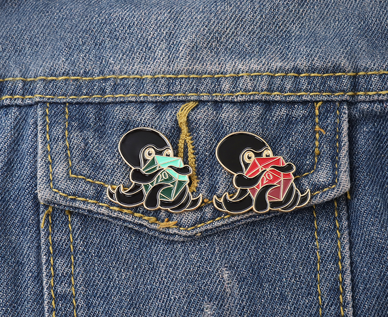 Two Cartoon Octopus Enamel Brooches Green Red Button Pins for Clothes Bag Badge Punk Jewelry Gift For Friends, Gray
Two Cartoon Octopus Enamel Brooches Green Red Button Pins for Clothes Bag Badge Punk Jewelry Gift For Friends, Gray