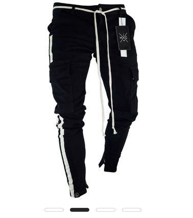 Multi-pockets Zipper Skinny Jeans Europe And America Side Webbing Jeans Men'S Wear, Black and white with pattern
Multi-pockets Zipper Skinny Jeans Europe And America Side Webbing Jeans Men'S Wear, Black and white with pattern