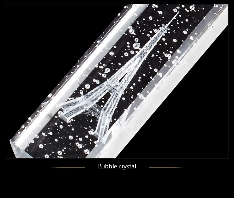 Crystal Bubble Light Eiffel Tower Pendant light Ceiling lamp Bar Dining Room lamparas de techo colgante moderna