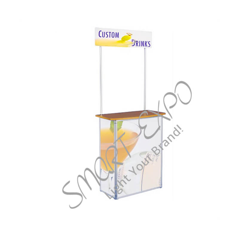 High-end Durable Aluminum Promotion Counter with Heavy Duty Frame Header Display Board Custom PVC Printing Graphic
High-end Durable Aluminum Promotion Counter with Heavy Duty Frame Header Display Board Custom PVC Printing Graphic