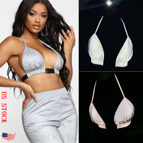 New Fashion WomenWhite Silver Reflective Buckles Festival Bralet Sexy Tops Bustier Tank Tops Camisole 3F25
New Fashion WomenWhite Silver Reflective Buckles Festival Bralet Sexy Tops Bustier Tank Tops Camisole 3F25