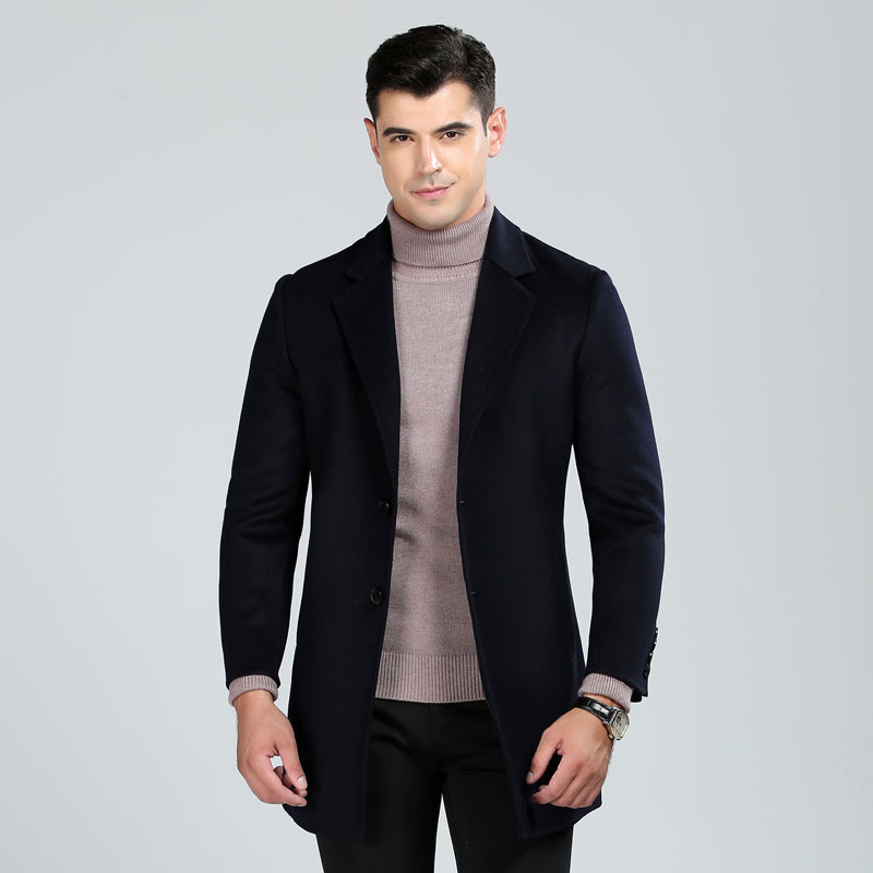 High quality hand made double face wool coats men 2019 new style fashion turn down collar solid color casual woolen outerwear, Dark wine
High quality hand made double face wool coats men 2019 new style fashion turn down collar solid color casual woolen outerwear, Dark wine