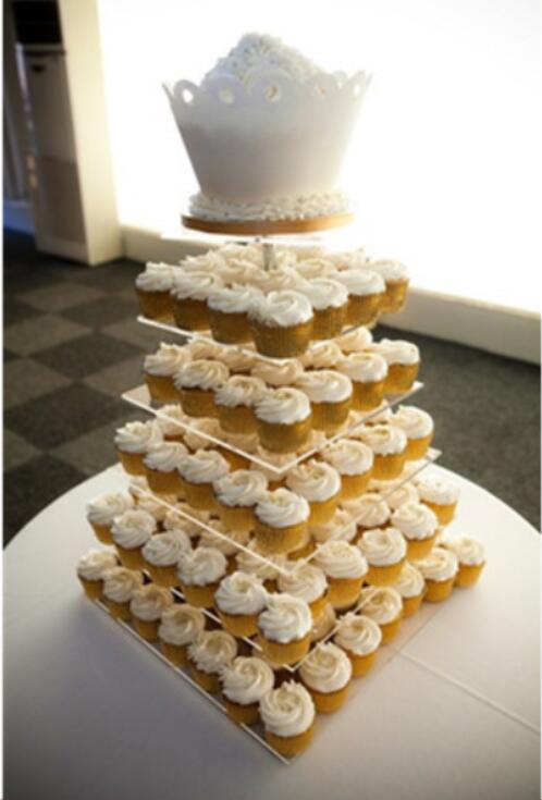 Exquisite clear acrylic cake tower/6 Tier Square Cupcake Stands for wedding party using wedding decoration
Exquisite clear acrylic cake tower/6 Tier Square Cupcake Stands for wedding party using wedding decoration
