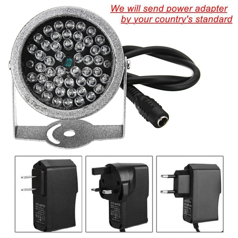 48 LEDs Illuminator Light 850NM CCTV IR Infrared Night Vision For Surveillance Camera Office Home Safety
48 LEDs Illuminator Light 850NM CCTV IR Infrared Night Vision For Surveillance Camera Office Home Safety