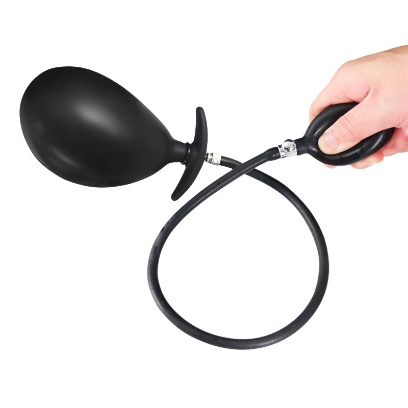 Inflatable Anal Plug Separate Pump Prostate Massager Silicone Butt Plug Anal Plug Anus Extender Sex Toys for Women Men Y200422