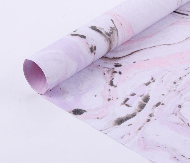 Marble Packaging Paper Marble Painting Gift Wrapping Paper Flower Packaging Paper Package Material DIY crafts supplies