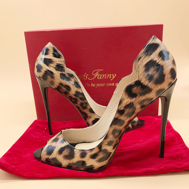 Casual Designer Sexy lady fashion woman Peep Toe Leopard patent leather Stiletto thin high heels shoes 12cm 10cm 8cm brand new, Black
Casual Designer Sexy lady fashion woman Peep Toe Leopard patent leather Stiletto thin high heels shoes 12cm 10cm 8cm brand new, Black
