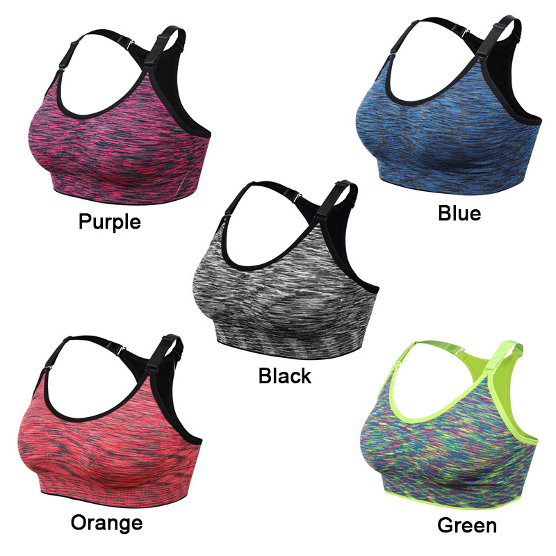 VEQKING Sports Shirt for FitnessSegment Dyeing Quick Dry Fitness Yoga Sports BraWomen Running Gym Tshirts Sports Top S M L