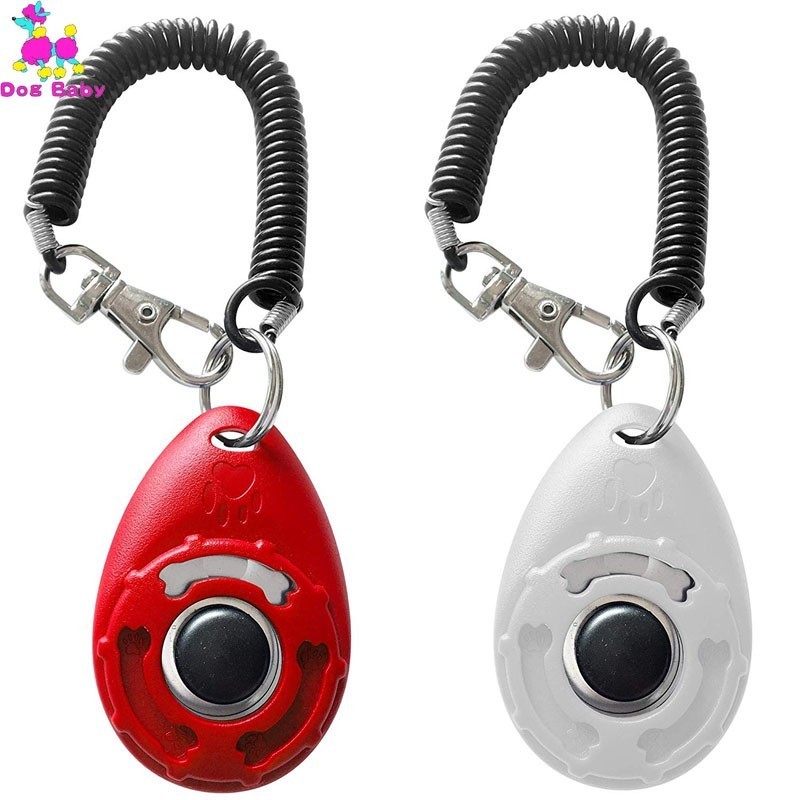 

Training Clickers 1PC Pet Cat Dog Training Clicker Plastic New Dogs Click Trainer Aid Adjustable Wrist Strap Sound Key 4 Colors