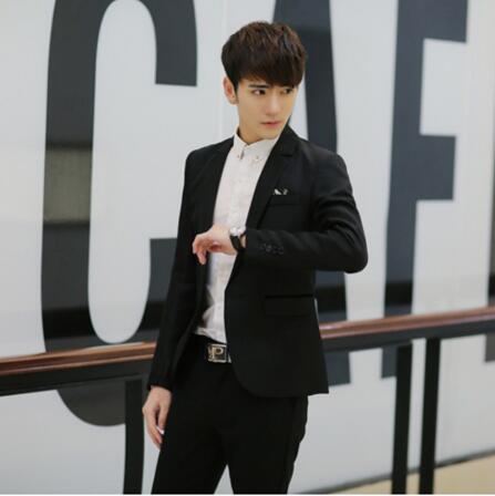 Men's Blazer Handsome Small Suit Slim Fit Blazer Groomsman Men Fashion Business Casual Terno Masculino Dress Blazer