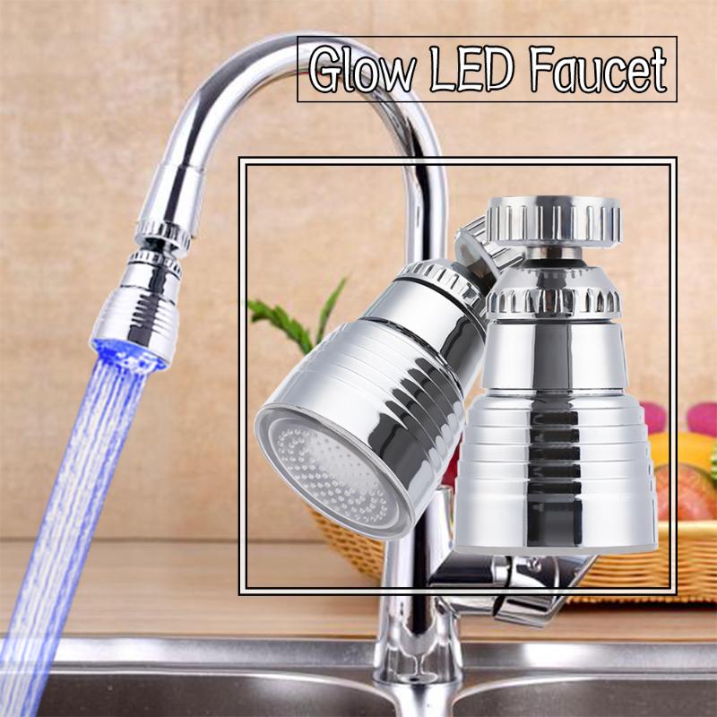360° Rotation Glow LED Faucet Automatically RGB Shower Hydroelectric Power Temperature Sensor Light Bathroom Kitchen Water Tap
360° Rotation Glow LED Faucet Automatically RGB Shower Hydroelectric Power Temperature Sensor Light Bathroom Kitchen Water Tap