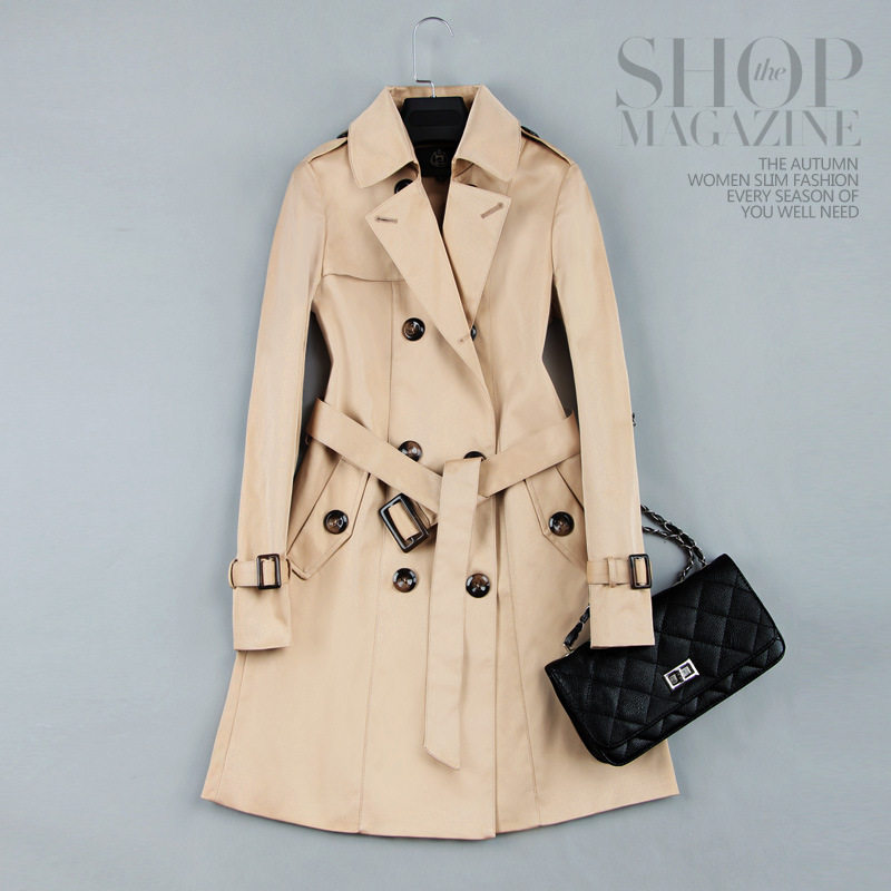 Classic Double Breasted Mid-long Trench Coat Women 2020 Spring Autumn Korean Khaki Slim Street Windbreaker Outerwear Female, Black
Classic Double Breasted Mid-long Trench Coat Women 2020 Spring Autumn Korean Khaki Slim Street Windbreaker Outerwear Female, Black