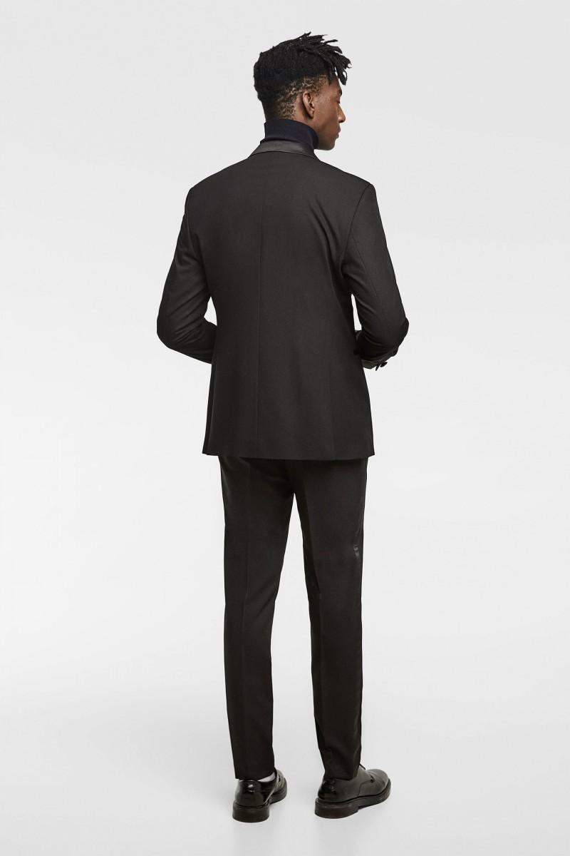 Navy Velvet Banquet Men Suits Two Pieces (Blazer+Pant) Winter Warm Wedding Groomsmen Suits With Shawl Lapel One Button