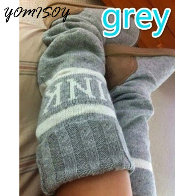 Women Boots Autumn Winter Outwear Knitted Warm Boots Fashion Mid-Calf Knitting Shoes, As pic