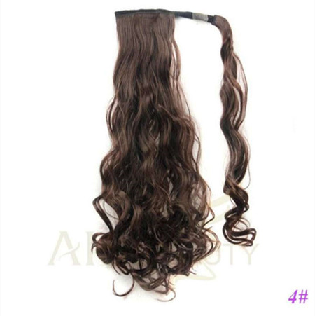 Celebrity cute straight wavy ponytail hairpiece wrap around drawstring brazilian hair ponytail human hair 120g colors