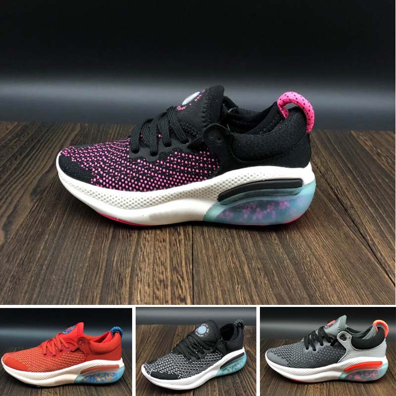 2020 New Joyride run fk Air Children running shoes boy girl youth kid sport Sneaker size 22-35, Black