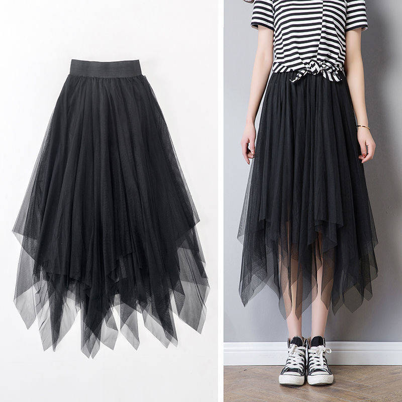 Summer Half Length Elastic Skirt Black Pink Mesh Skirts For Womens Skirt Lace Tulle Bouffant Puffy Fashion Tutu Skirts
Summer Half Length Elastic Skirt Black Pink Mesh Skirts For Womens Skirt Lace Tulle Bouffant Puffy Fashion Tutu Skirts