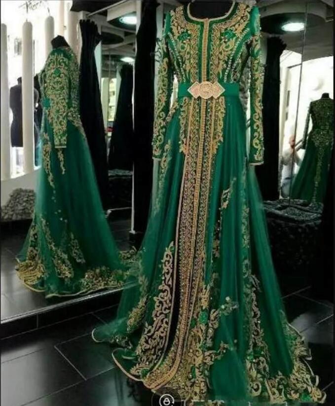 2018 Luxurious A-Line Evening Dresses Scoop Long Sleeve Beaded Sequins Appliques With Sashes Special Occasion Dresses Gorgeous Prom Dresses