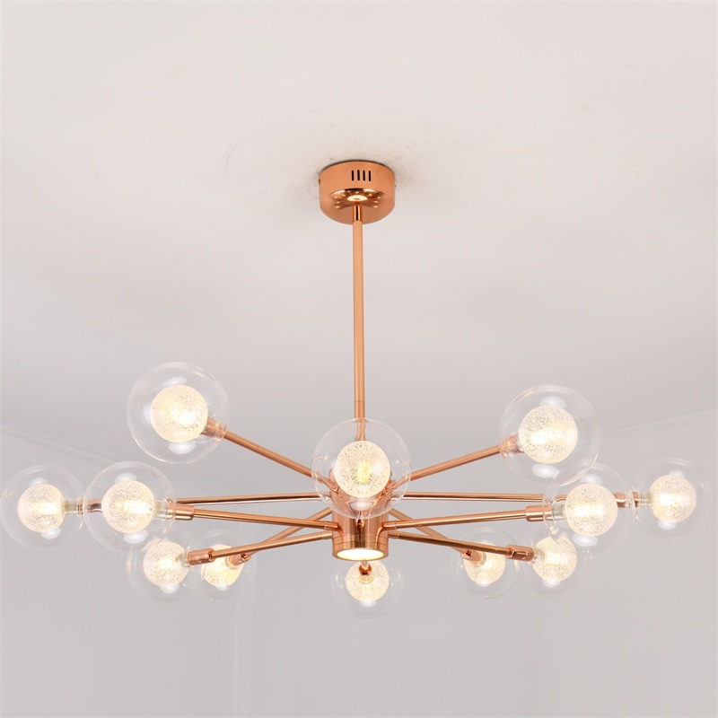 Modern luxury Rose gold glass ball pendant lamp Nordic copper color indoor lighting fixtures lamparas for dinning living room
Modern luxury Rose gold glass ball pendant lamp Nordic copper color indoor lighting fixtures lamparas for dinning living room