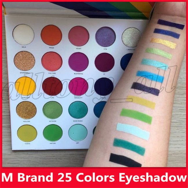 25 Colors M Brand Eye Shadow Palette Matte Shimmer Makeup Eyeshadow Palettes Make Life Colorful 25L Eye Shadow Palette Cosmetics DHL, Mixed color
25 Colors M Brand Eye Shadow Palette Matte Shimmer Makeup Eyeshadow Palettes Make Life Colorful 25L Eye Shadow Palette Cosmetics DHL, Mixed color