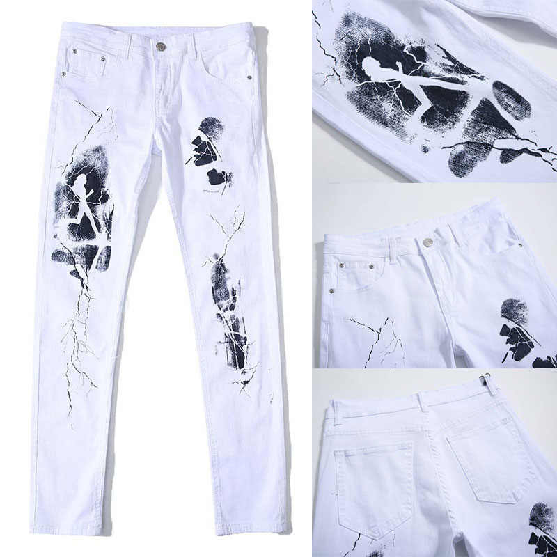 Men jeans Fashional Casual Straight jeans 3D Printing with Painting Denim pants high quality, T-k35 
Men jeans Fashional Casual Straight jeans 3D Printing with Painting Denim pants high quality, T-k35