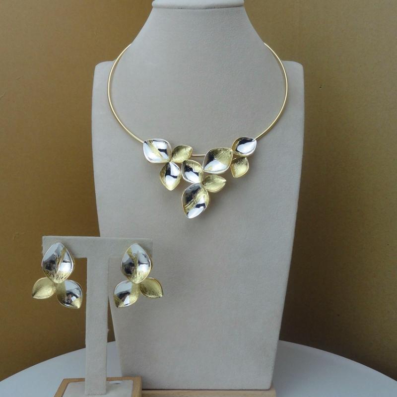 Yuminglai Leaf Design Dubai Costume Jewelry Sets Necklace with Earrings FHK8929, As pic
Yuminglai Leaf Design Dubai Costume Jewelry Sets Necklace with Earrings FHK8929, As pic
