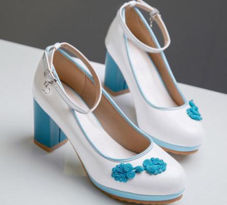 2019 Women's shoes in Spring and Autumn with New style High heel Coarse heel round head waterproof table@8008, Black
2019 Women's shoes in Spring and Autumn with New style High heel Coarse heel round head waterproof table@8008, Black