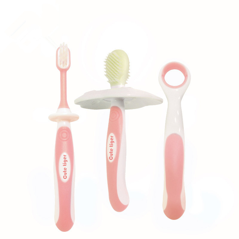 3pcs/set Baby Silicone Deciduous Tooth Brush+Children's Training Toothbrush+Tongue Coating Cleaner Kids Teethers Items Infant Teether
3pcs/set Baby Silicone Deciduous Tooth Brush+Children's Training Toothbrush+Tongue Coating Cleaner Kids Teethers Items Infant Teether