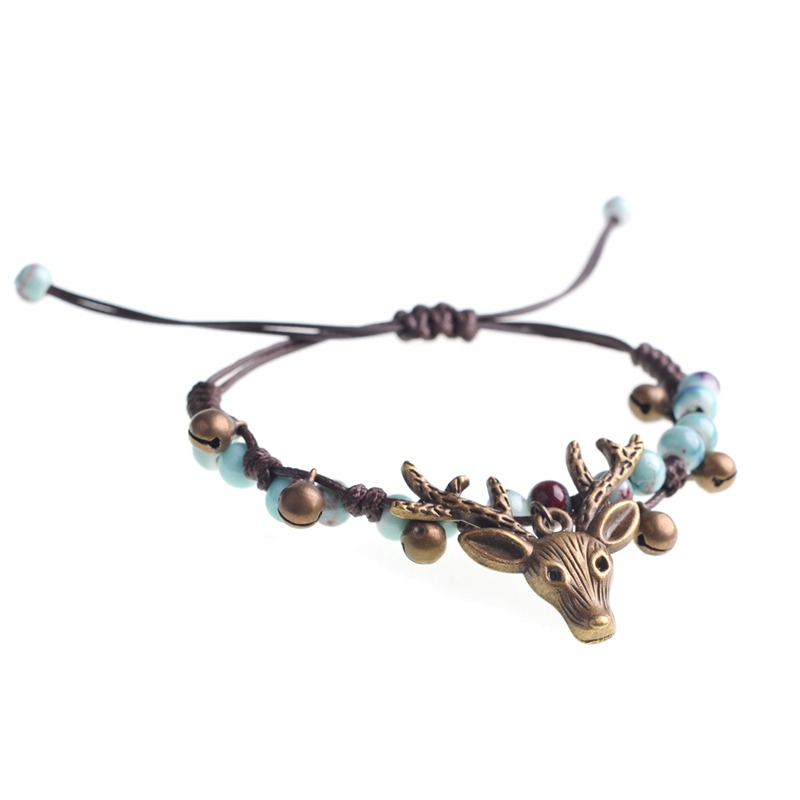 Crack glaze forest retro small elk bracelet female fashion popular new product
