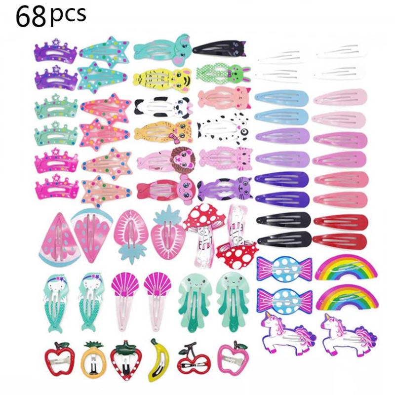 68Pcs/lot Cartoon Print BB Clip Girls' Hairpins Animal Kids Hair Clips for Girls Children Spring Clip Hair Accessories Clearance
68Pcs/lot Cartoon Print BB Clip Girls' Hairpins Animal Kids Hair Clips for Girls Children Spring Clip Hair Accessories Clearance