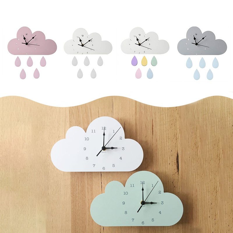 Cute Cloud Shape Raindrop Wall Clock Kids Room Decoration Gender Neutral Clock Nursery Figurines Gift 28*16CM
Cute Cloud Shape Raindrop Wall Clock Kids Room Decoration Gender Neutral Clock Nursery Figurines Gift 28*16CM