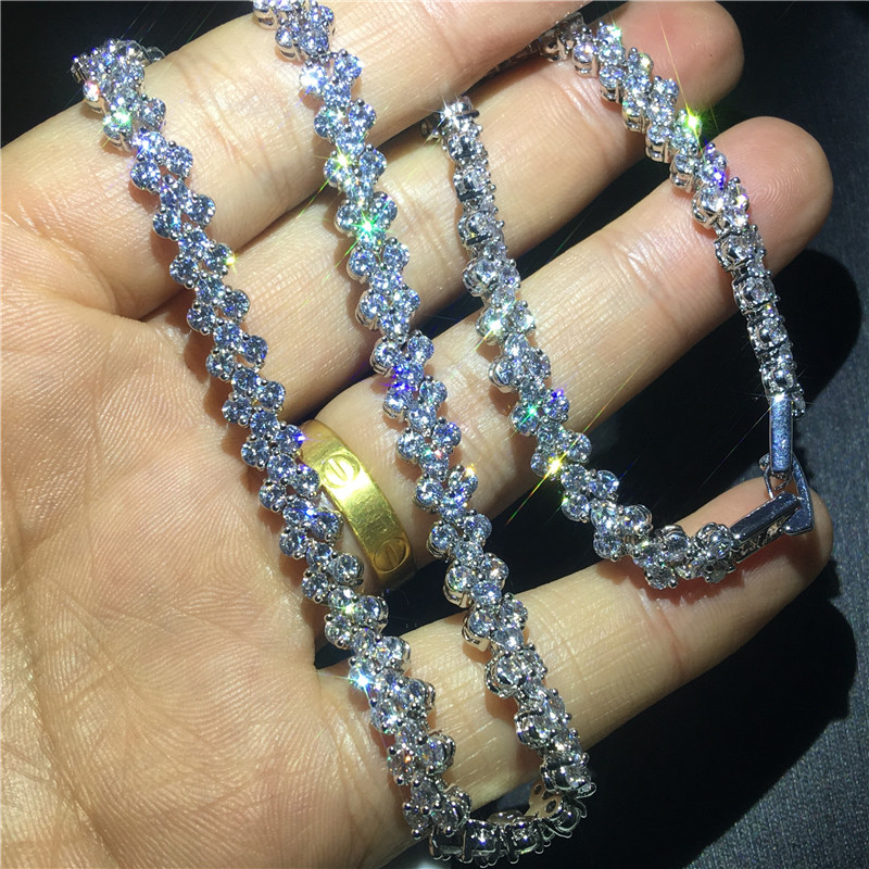 Vecalon Romantic Roma Necklace White Gold Filled 5A cz Evening Party necklaces for Women Bridal Wedding Accessories Jewelry
Vecalon Romantic Roma Necklace White Gold Filled 5A cz Evening Party necklaces for Women Bridal Wedding Accessories Jewelry