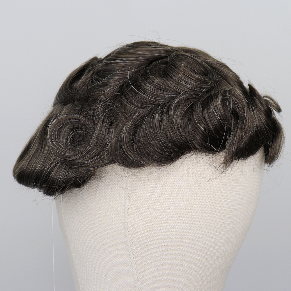 French Lace Front Mens Hairpiece Bleached Knots Toupee Human Black Hair Replacement Poly Skin Pu Hair System Wig for Men
French Lace Front Mens Hairpiece Bleached Knots Toupee Human Black Hair Replacement Poly Skin Pu Hair System Wig for Men