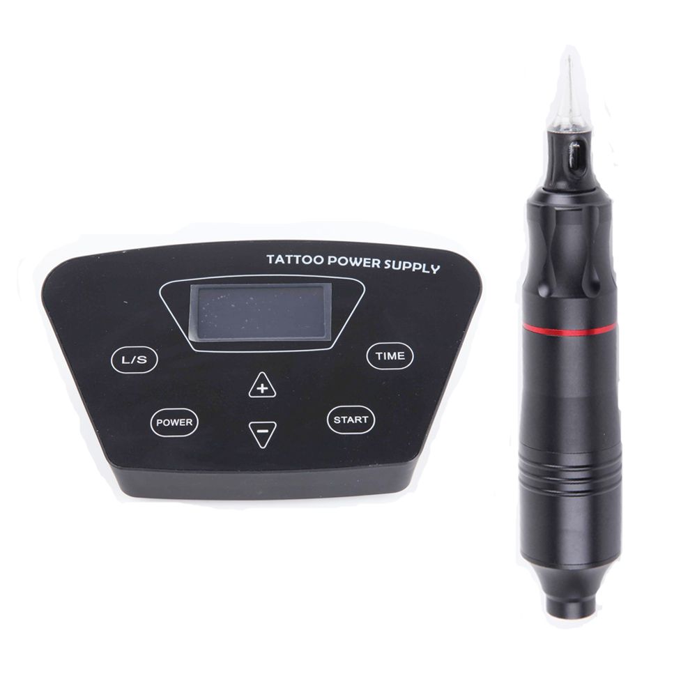 Complete Tattoo Kit Tattoo Rotary Pen With Cartridges Needles Machine Set Professional Power Supplies