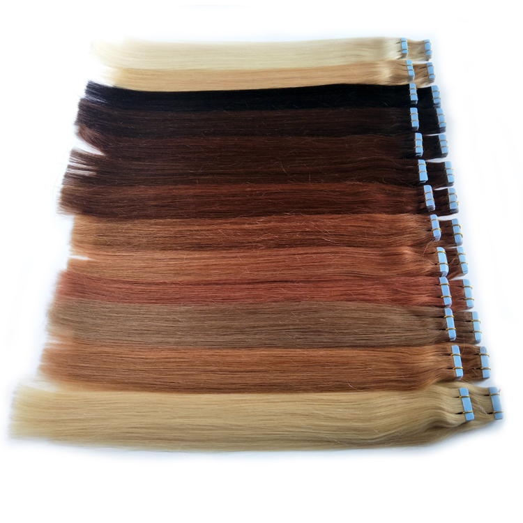 Invisible Skin Weft Tape In Human Hair Extension Brazilian Remy Hair 10 Colors Optional Cuticle Aligned Hair 14-24inch 100g/40piece Cheap - view 4
