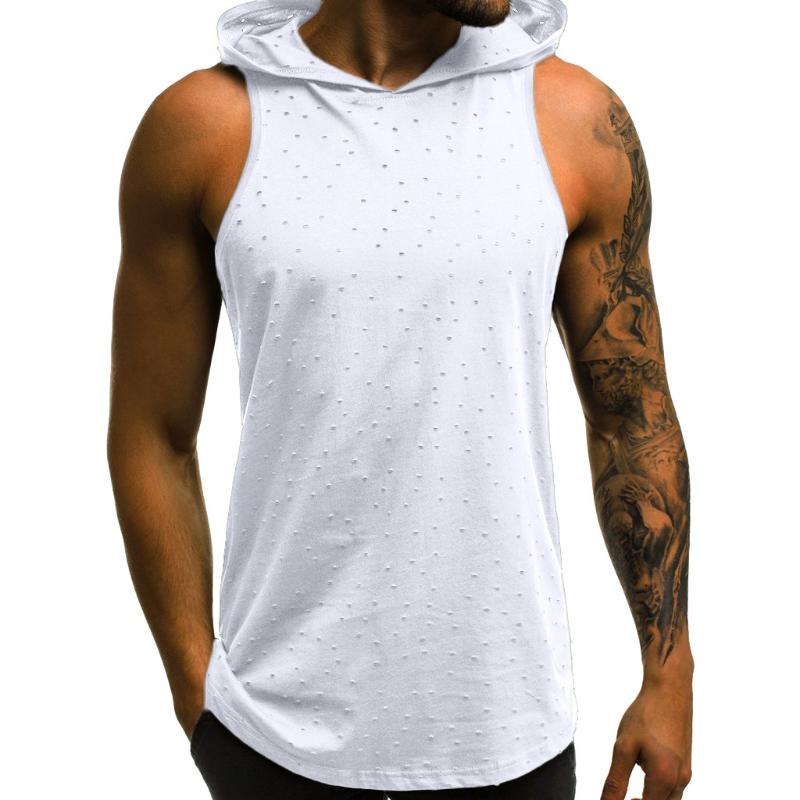 NEW fashion Men Fitness Muscle Hole Sleeveless Hooded Bodybuilding Skin Tight-drying Tops men summer blouses 2020, Black
NEW fashion Men Fitness Muscle Hole Sleeveless Hooded Bodybuilding Skin Tight-drying Tops men summer blouses 2020, Black