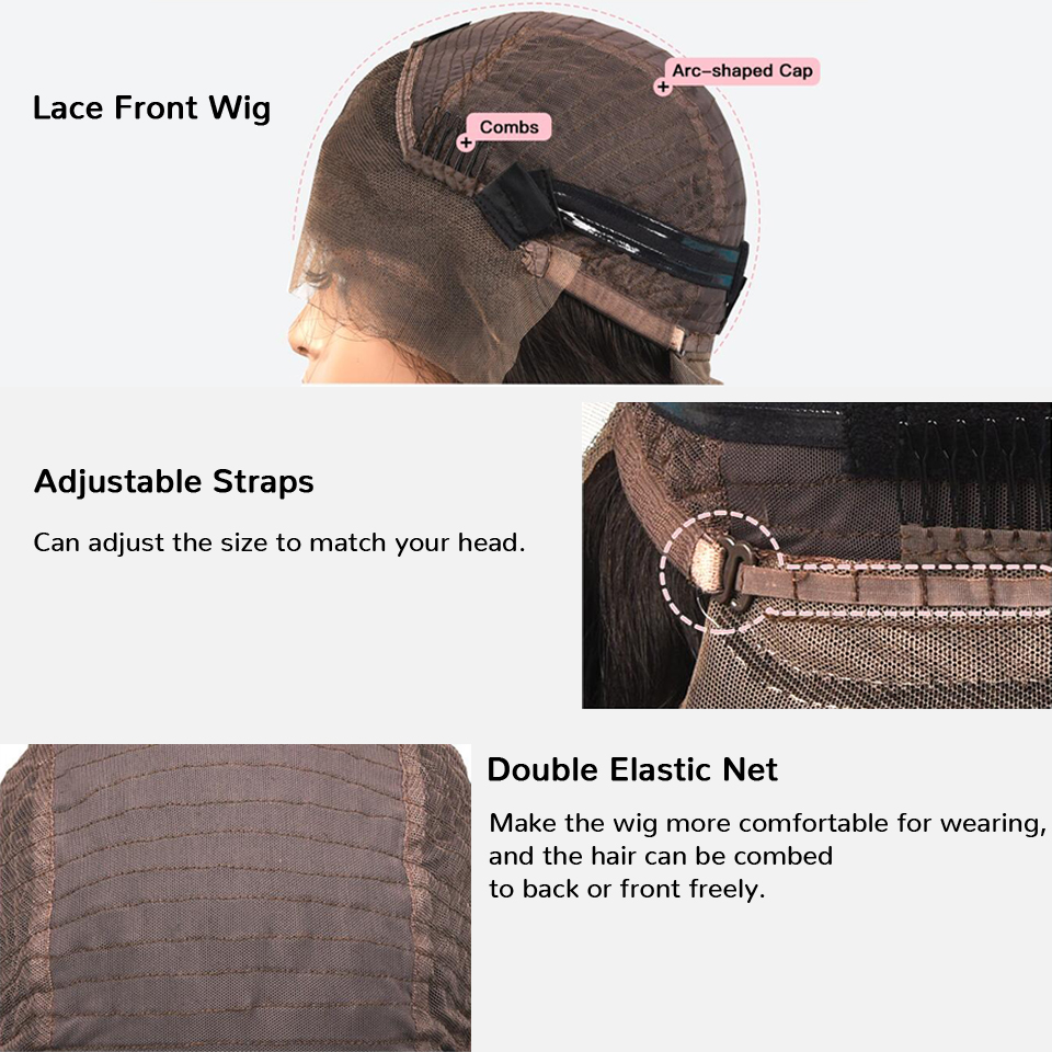 Straight Lace Front Human Hair Wigs Human Hair Guleless Pre Plucked With Baby Hair whole