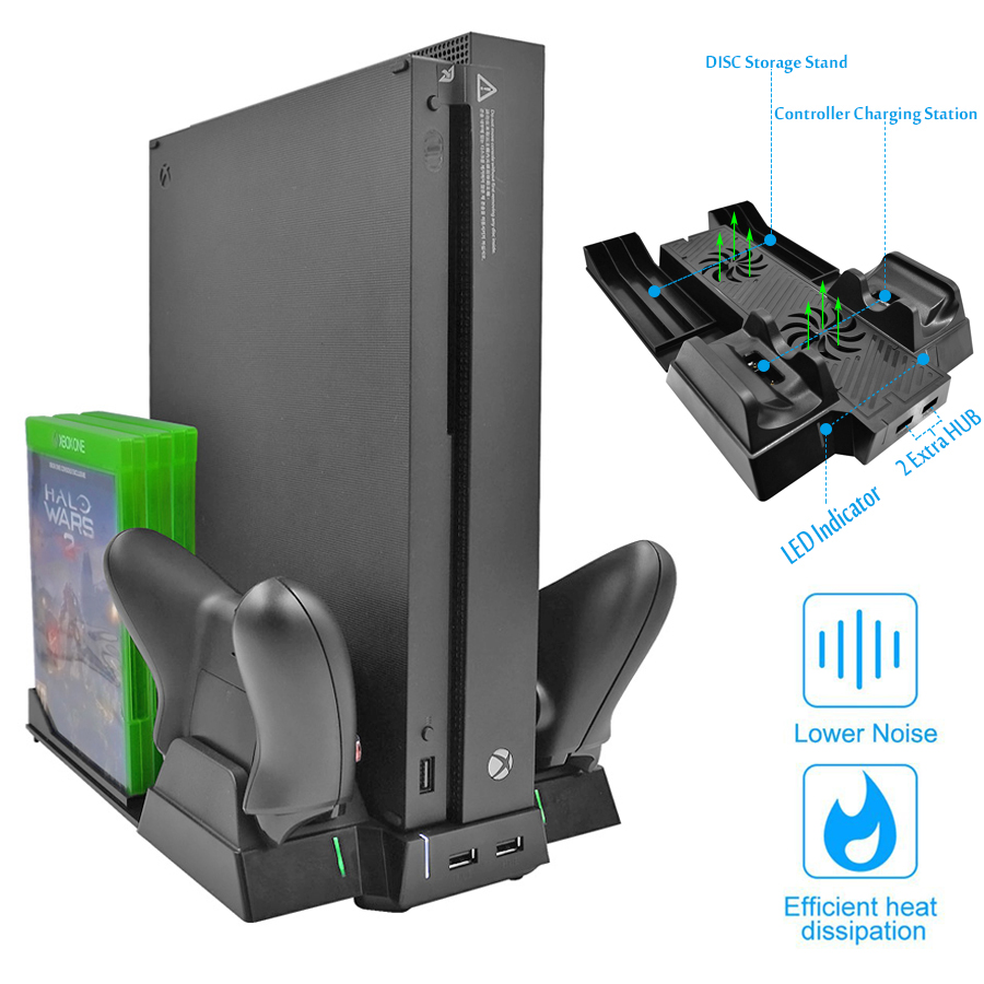 Yoteen Vertical Stand for Xbox One X Cooling fans Controller Charger with 2 USB HUB Ports & Discs Storage Rack
Yoteen Vertical Stand for Xbox One X Cooling fans Controller Charger with 2 USB HUB Ports & Discs Storage Rack