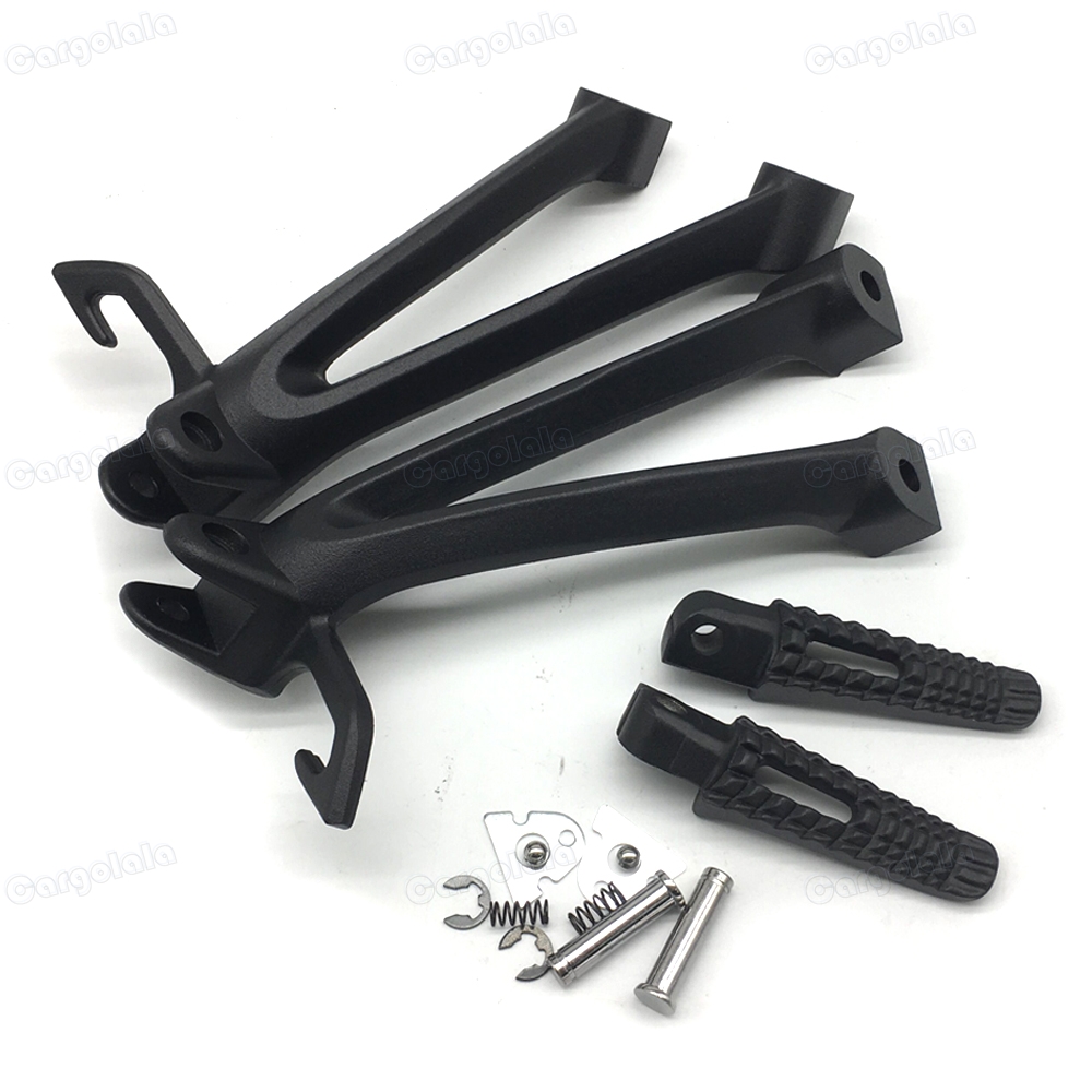 Black/Silver New Motorbike Rear Passenger Foot Pegs Bracket Fit For Suzuki GSXR600/GSXR750 2006-2007 K6
Black/Silver New Motorbike Rear Passenger Foot Pegs Bracket Fit For Suzuki GSXR600/GSXR750 2006-2007 K6