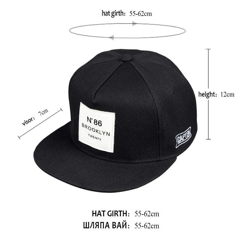 2018 New Men Womens BROOKLYN Letters Solid Color Patch Baseball Cap Hip Hop Caps Leather Sun Hat Snapback Hats D19011502