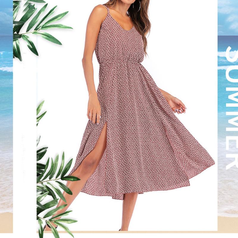 Stylish Bar Women Spaghetti Strap Sleeveless Backless Dresses Flower Print Loose Split Dress Party Female Sexy Clothing Vestidos, Pink
Stylish Bar Women Spaghetti Strap Sleeveless Backless Dresses Flower Print Loose Split Dress Party Female Sexy Clothing Vestidos, Pink