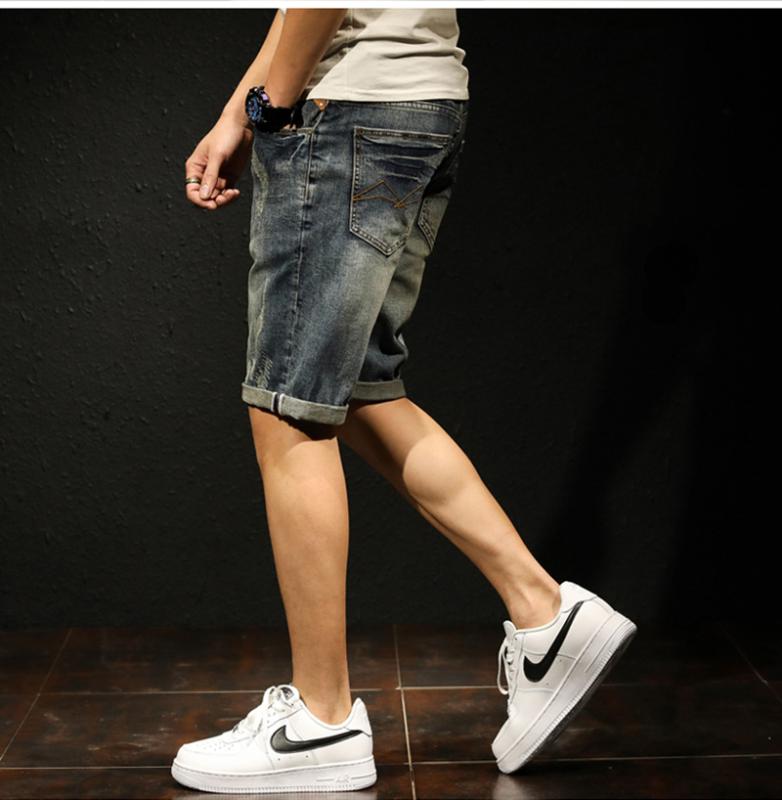 Men's 2019 Scratch Vintage Old Denim Shorts Men's Straight Cropped Pants Korean Tide, Black
Men's 2019 Scratch Vintage Old Denim Shorts Men's Straight Cropped Pants Korean Tide, Black