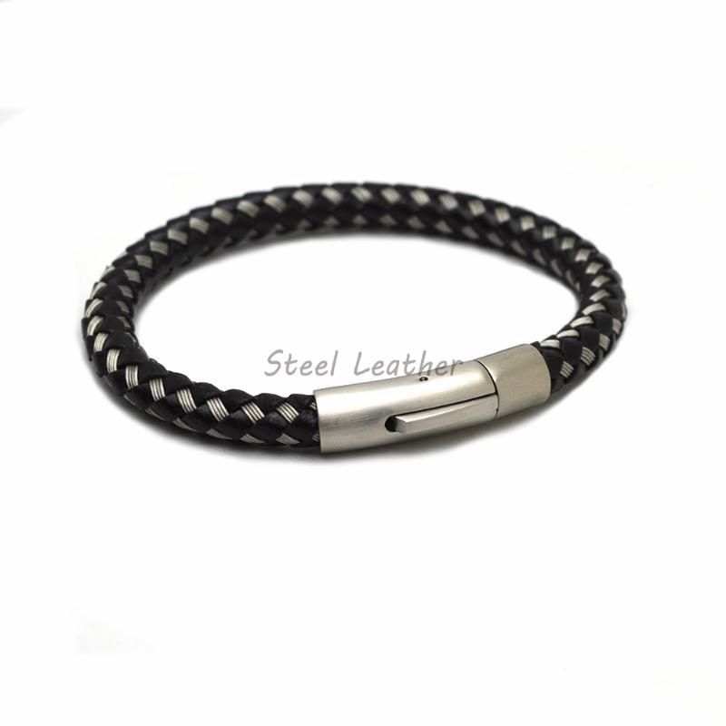 5pcs/lot custom logo braided Leather Bracelet Men Stainless Steel Buckle Woven Bangles Pulseira Masculina Leather Bracelets Men
5pcs/lot custom logo braided Leather Bracelet Men Stainless Steel Buckle Woven Bangles Pulseira Masculina Leather Bracelets Men