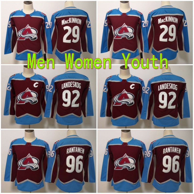 Men Lady 29 Youth Nathan MacKinnon Jerseys Colorado Avalanche Ice Hockey 92 Gabriel Landeskog 96 Mikko Rantanen Women Jerseyss Man Kids Red, As pic
Men Lady 29 Youth Nathan MacKinnon Jerseys Colorado Avalanche Ice Hockey 92 Gabriel Landeskog 96 Mikko Rantanen Women Jerseyss Man Kids Red, As pic