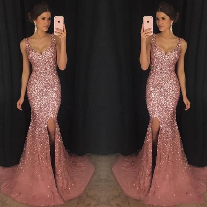 New Sexy Rose Pink Bling Mermaid Formal Prom Dresses Luxury Crystal Beaded Pageant Dress Major Beading Split Sweep Train Evening Dress Wear, Dark green
New Sexy Rose Pink Bling Mermaid Formal Prom Dresses Luxury Crystal Beaded Pageant Dress Major Beading Split Sweep Train Evening Dress Wear, Dark green